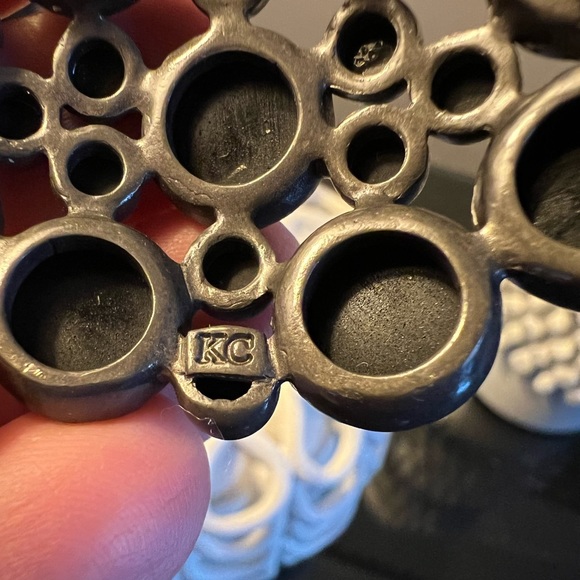 Onyx stone brooch - Picture 4 of 5